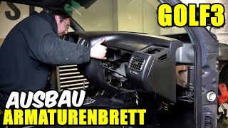 VW GOLF 3 ARMATURENBRETT AUSBAUEN TUTORIAL  ANLEITUNG [upl. by Olivero586]