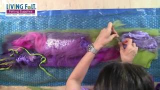 Nuno Felting Tutorial  Part 2 of 4 [upl. by Fennelly]