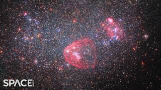 Hubble Space Telescope captures festive galaxy for the holidays  4K [upl. by Blanche559]