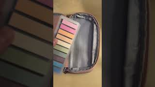 Packing annotation supplies for travel booktube pencilcase stationary minimal [upl. by Lehman]