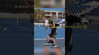 INCREDIBLE 🤯 This young boys onehanded backhand technique is so clean tennistips backhand [upl. by Hardigg]