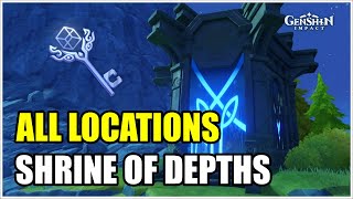 All Locations Shrine of Depths Fontaine  Genshin Impact V41 [upl. by Naomi11]