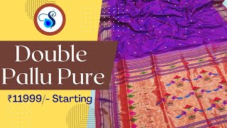 Double pallu pure handloom paithani Saree By Shankari Paithani [upl. by Persian]