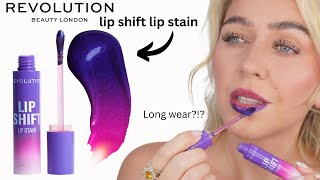 makeup revolution lip shift lip stain review  wonderskin duuupe lipstain [upl. by Coffin]