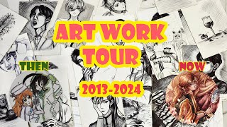 MY ARTWORKS TOUR  Explore MY 11Year ARTWORKS Journey 20132024 [upl. by Ahsenhoj]