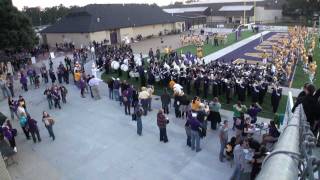 DSHS Band Plays quotGive Me Some Lovinquot at Stadium Entrance 10212011 [upl. by Atteuqahc]