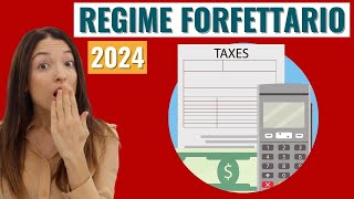 REGIME FORFETTARIO 2024 tasse partita iva con esempi [upl. by Simah]