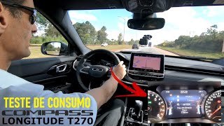 CONSUMO REAL JEEP COMPASS LONGITUDE T270 13 TURBO 2022 [upl. by Niddala594]