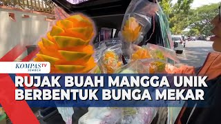 Unik Penjual Rujak Buah Bentuk Mangga Jadi Bunga Mekar [upl. by Lecirg]