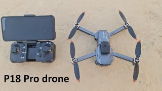 P18 pro Brushless motor Drone Best Foldable Drone with dual camera Wifi Connectivity camera footage [upl. by Aniez348]