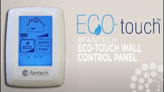 ECOTouch Wall Control Panel for your Fresh Air Appliance HERV fantech [upl. by Retsevlis]