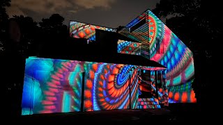 Luxedo Psychedelic Visuals House Projection [upl. by Azeria]