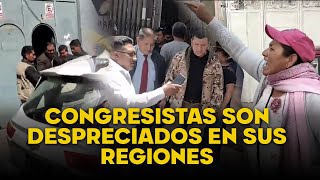 Congresistas fueron rechazados a gritos en sus regiones ¡Fuera corruptos [upl. by Orapma]