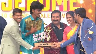 Super Singer Season 10  Grand Finale Title Winner  John Jerome [upl. by Dawson]