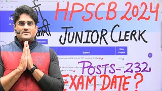 HPSCB Junior Clerk Notification 2024 Out  Himachal Pradesh State Cooperative Bank Notification 2024 [upl. by Harriot]