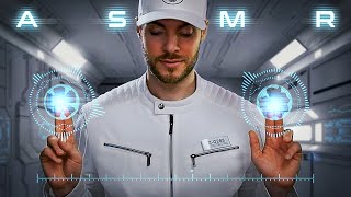 ASMR Sleep Clinic in Outer Space – The Future of Sleep Technology SciFi [upl. by Neesay176]