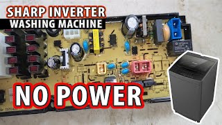 Sharp Inverter Washing Machine NO POWER How to fix [upl. by Sorcha207]