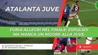 Atalanta Juve 01  Contatto Hien Vlahovic manca un rigore per la Juventus [upl. by Ahsuatal995]