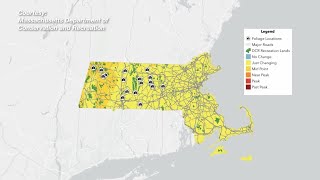 Massachusetts Foliage map [upl. by Buckden]