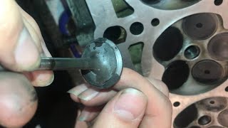 grinding “valve seats” WITHOUT expensive tools [upl. by Anir366]