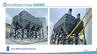 Horizontal Cement Silo from China with 30T 50T 80T 100T for Option [upl. by Maleen328]