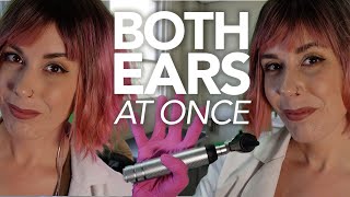 ASMR  Intense Double Otoscope Ear to Ear Layered Ear Exam Twin Effect [upl. by Burkhardt]