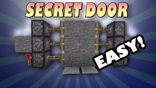 How to Make Secret Door In minecraft  NO MOD NEEDED 152 [upl. by Haines383]