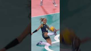 This volleyball save is INSANE 😲 Shorts [upl. by Llevel]