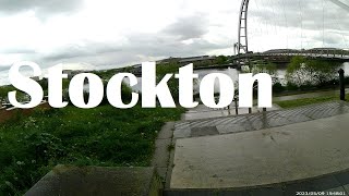 Stockton Town Centre Infinity Bridge and Durham University Queens campus 4K stockton uk [upl. by Siravrat]