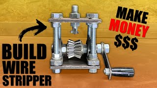 How to Build a Homemade Tool for Copper Wire Stripping  DIY [upl. by Giaimo298]