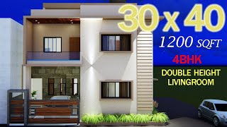 30 x 40 Duplex West Facing Bunglow 120 Gaj in Karnataka Vastu Plan for 4 BHK [upl. by Airdni408]