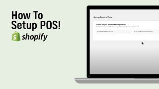 How to Setup Shopify POS easy [upl. by Nedak]