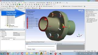 CADFEM Tutorial No 4  Performing Calculations for a Bolted Assembly using ANSYS® Workbench™ [upl. by Aihsiek]