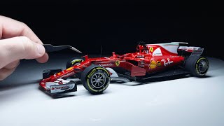 I built a Ferrari Formula 1 racecar  120 2017 Ferrari F1 SF70H  TAMIYA [upl. by Ysle]