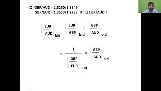 AppreciationDepreciation of Currency pairs Cross Rate Calculations Simplified forex mba pgdm [upl. by Kaleb]