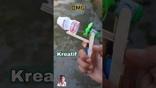 ice cream stick se Mini air bubble gun banana diy automobile mainananak kreatif inventor 102 [upl. by Juback]