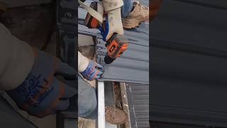 Installation process of glazed tiles on steel structure roof [upl. by Anahtor]