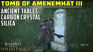 Tomb of Amenemhat III Haueris Nome  Ancient Tablet Silica amp Carbon Crystal Location  AC Origins [upl. by Izawa573]