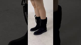 Aquatalia Suede Shearling LaceUp Boots [upl. by Chuah]