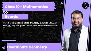 A B C is a right angled triangle in which A02 and B20 are given Then find the coordinate [upl. by Sheela]