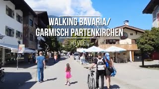 Garmisch Partenkirchen HD walking Video 🇩🇪 [upl. by Riegel485]