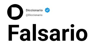 Falsario Significado En Español [upl. by Hsirrehc535]