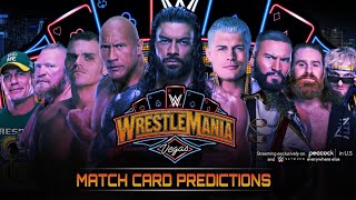 WWE WrestleMania 41  Match Card Predictions v2 [upl. by Addy194]