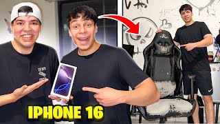 LE REGALÉ EL IPHONE 16 PRO MAX A MI EDITOR Y VISITÉ SU CASA EN JUÁREZ  Yair17 [upl. by Alegnave]