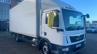 MAN TGL 7160 75TONNE GRP BOX VAN 2019  DK19 XKW [upl. by Ahtnicaj946]