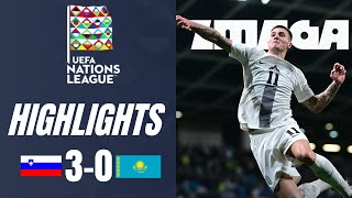 Slovenia vs Kazakhstan 30 Highlights UEFA Nations League 202425 [upl. by Retnuh]