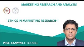 Lecture 37 Ethics in Marketing Research1 [upl. by Hesler]