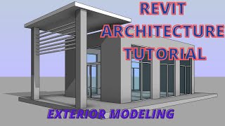 Revit Architecture tutorial Exterior modeling [upl. by Anahoj]