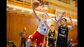 MKL U19 pergalingas „VKMI Alpi Baltika“ gynėjo Igno Venskaus tritaškis [upl. by Drofnas]