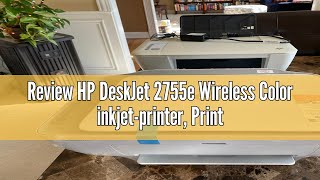 Review HP DeskJet 2755e Wireless Color inkjetprinter Print scan copy Easy setup Mobile printin [upl. by Pellikka992]